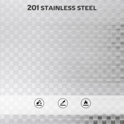 HOMCOM 3 Tier Stainless Steel Kitchen Storage Trolley with Adjustable Shelf - Silver - thumbnail 7