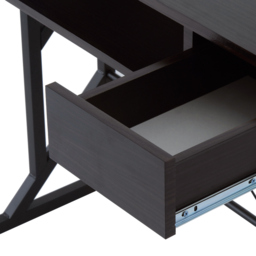 HOMCOM Wooden Computer Desk with Display Shelf, Executive PC Workstation for Home Office, Brown - Aosom UK - thumbnail 9