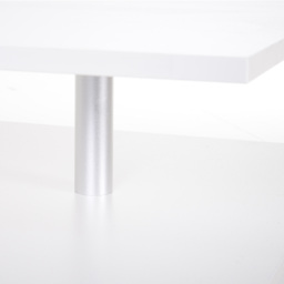 HOMCOM 2-Tier Coffee Table, Modern Rectangular Design Side/End Table with Open Shelf, for Living Room Entryway Hallway, White. - Aosom UK - thumbnail 9