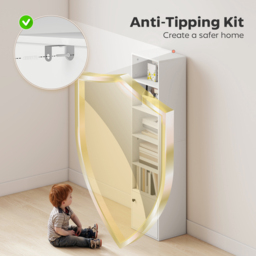 HOMCOM 6-Tier 156 cm Tall Bookcase - White - thumbnail 6