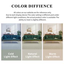 Two-Seater Convertible Sofa Bed with  Adjustable Backrest, Space-Saving Sleeper Sofa with High-Density Foam, 174L x 76W x 71.5H cm, Green - Aosom UK - thumbnail 8