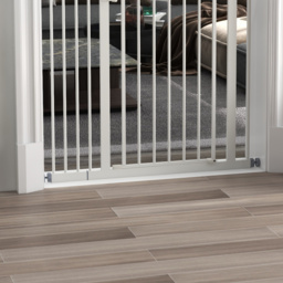 PawHut Adjustable Safety Pet Gate, Metal, Auto-Close Feature, Pressure Mount, 74-94cm, White - Aosom UK - thumbnail 9