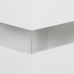 HOMCOM LED Light Sideboard - High Gloss White - thumbnail 9