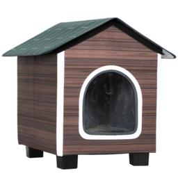 PawHut Insulated Outdoor Cat House, Waterproof Feral Cat Shelter with Elevated Base and Cushion, Red-brown - thumbnail 1