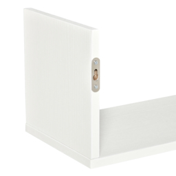 HOMCOM Set of 3 Wooden U-Shaped Floating Shelves Set Wall Mounted Hanging Bookshelf CD DVD Storage Display for Bedroom Living Room, White - Aosom UK - thumbnail 9