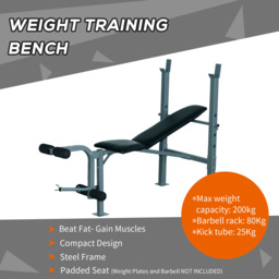 HOMCOM Heavy Duty Adjustable Multi Gym Chest Leg Arm Weight Bench w/4 Incline Postions - Black/Silver - thumbnail 4