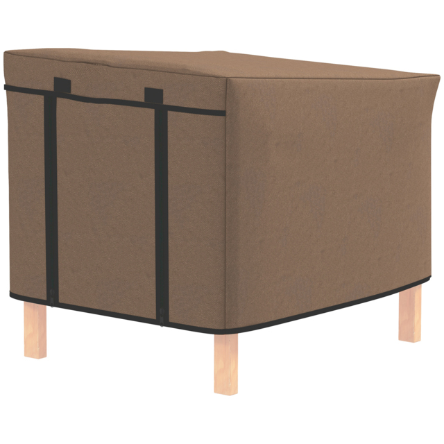 PawHut Waterproof Rabbit Hutch Cover for X-D2-0047 and Similar Model Rabbit Hutch, 43 x 52 x 37 cm, Brown - image 1