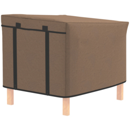 PawHut Waterproof Rabbit Hutch Cover for X-D2-0047 and Similar Model Rabbit Hutch, 43 x 52 x 37 cm, Brown - thumbnail 1