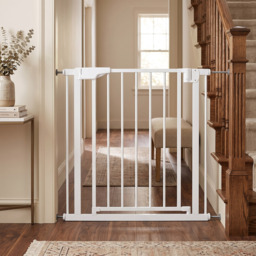 PawHut Baby Gate, Pet Safety Gate Pressure Fit, 76-82cm Wide with Two-Way Open, One-Hand Opening - thumbnail 8