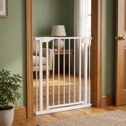 PawHut Baby Gate, Pet Safety Gate Pressure Fit, 76-82cm Wide with Two-Way Open, One-Hand Opening - thumbnail 9