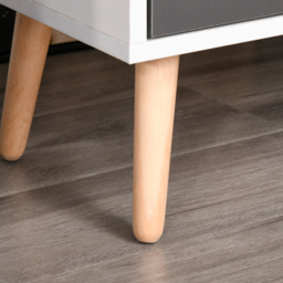 HOMCOM Sideboard Floor Standing Storage Cabinet with Drawer for Bedroom, Living Room, Home Office, Grey - thumbnail 8