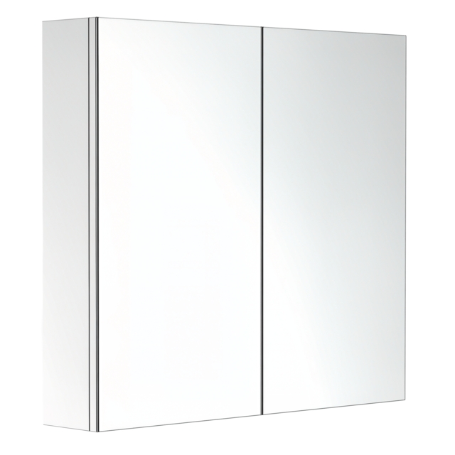 HOMCOM Bathroom Cabinet: Stainless Steel Mirror Storage, Wall-Mounted Spaciousness - Aosom UK - image 1