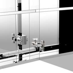 HOMCOM Bathroom Cabinet: Stainless Steel Mirror Storage, Wall-Mounted Spaciousness - Aosom UK - thumbnail 8
