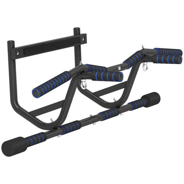 SPORTNOW Doorway Multi-Grip Pull Up Bar with Non-Slip Grips, Chin Up Bar with Anti-Fall Slot for Indoor Gym Upper Body Workout - image 1