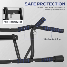 SPORTNOW Doorway Multi-Grip Pull Up Bar with Non-Slip Grips, Chin Up Bar with Anti-Fall Slot for Indoor Gym Upper Body Workout - thumbnail 6