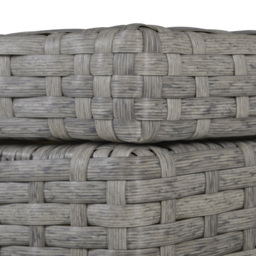 Outsunny 4-Seater PE Rattan Sofa Set Wicker Garden Furniture Outdoor Conservatory Furniture Coffee Table w/ Side Storage Box & Cushion, Grey - AOSOM UK - thumbnail 8