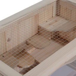 PawHut Wooden Hamster Cage Small Animal House Pets at Home, 60 x 35 x 42 cm - Aosom UK - thumbnail 9