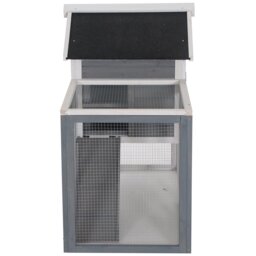PawHut 2 Tier Wooden Guinea Pigs Hutches Guinea Pig Cage Rabbit Cage Pull Out Tray W/ Ramp 122 x 62.6 x 92 cm - Aosom UK - thumbnail 9