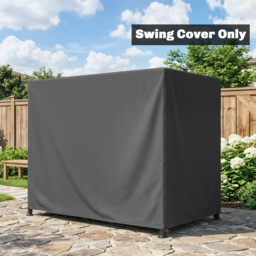 Outsunny 3-Seat Outdoor Garden Swing Chair Protective Cover Water UV Resistant, 240L x 133Wcm, Dark Grey - Aosom UK - thumbnail 2