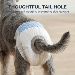PawHut Disposable Dog Diapers Female for M Dogs Incontinence or Excitable Urination and Training 48 Count - thumbnail 7