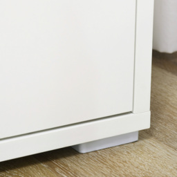HOMCOM Stylish Storage: Kitchen Sideboard Cabinet with Double Doors & Adjustable Shelf, White Entryway Elegance - Aosom UK - thumbnail 9