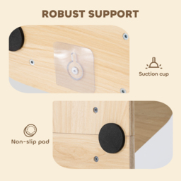 PawHut 4-Level Door Mounted Cat Tree with Washable Plush Mats, Toy Balls, Door Hanging Cat Shelf for Indoor Cats - thumbnail 7
