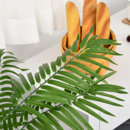 Outsunny Artificial Palm Tree in Pot, 2 Pack Fake Plants, Home Indoor Outdoor Decor, 125cm, Green - Aosom UK - thumbnail 8