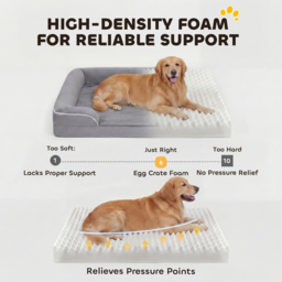 PawHut Dog Sofa Bed, Washable Pet Bed with Removable Cover and Non-Slip Bottom for Small, Medium and Large Dogs, Grey - thumbnail 4