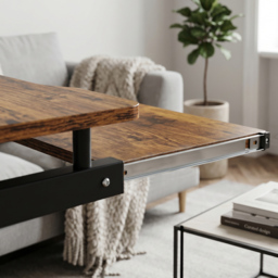 HOMCOM Movable Computer Desk with 4 Moving Wheels and Keyboard Tray - thumbnail 9