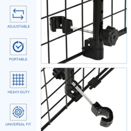 PawHut Heavy Duty Pet Dog Car Barrier Black - Aosom UK - thumbnail 5