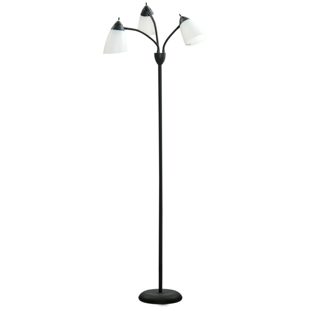 HOMCOM Arc Illuminator: Adjustable Industrial Standing Lamp for Bedroom & Lounge - Aosom UK - image 1