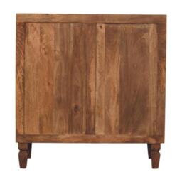 Bedside Chest with 3 Drawers, Bedside Cabinet with Mango Wood for Easy Storage, Brown - Aosom UK - thumbnail 9