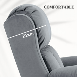 HOMCOM Power Lift Riser and Recliner Chair with Vibration Massage, Heat, Side Pocket, Grey - Aosom UK - thumbnail 7