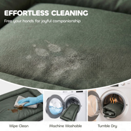 PawHut Waterproof Dog Bed, Foldable Pet Bed with Anti-Slip Bottom, Machine Washable for Small Puppies and Cats, 90 x 60 x 5 cm - thumbnail 5