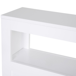 HOMCOM MDF Narrow Rolling Bathroom Side Cabinet White - Aosom UK - thumbnail 7