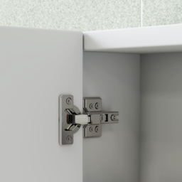 HOMCOM Three-Mirror Bathroom Storage Cabinet - White - thumbnail 9