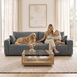 HOMCOM 3 Seater Sofa, Upholstered Velvet Couch for Bedroom with Pillows, Padded Cushion and Wood Legs, Grey - thumbnail 9
