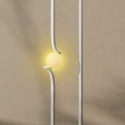 HOMCOM LED Floor Lamp, Dimmable Floor Standing Lamp with Glass Night Light, Foot Switch for Living Room, Bedroom, Office, White - thumbnail 9