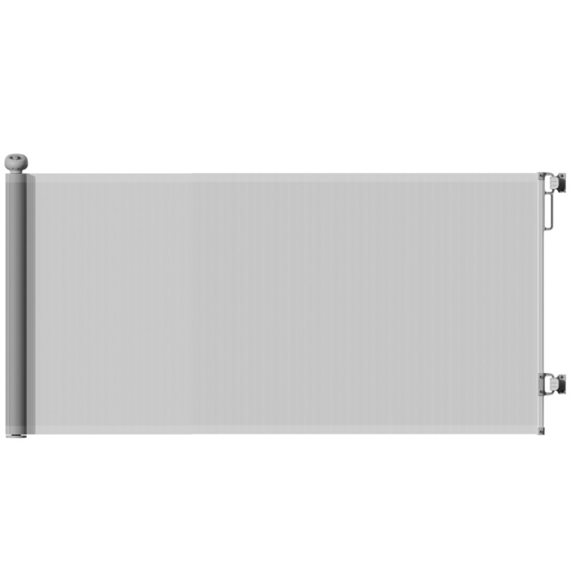 PawHut Retractable Stair Gate Extends Up to 180 cm Wide, Dog Gate for Doorways, Stairways, Hallways, Grey - image 1