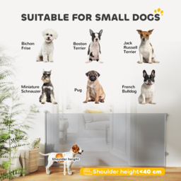 PawHut Retractable Stair Gate Extends Up to 180 cm Wide, Dog Gate for Doorways, Stairways, Hallways, Grey - thumbnail 9