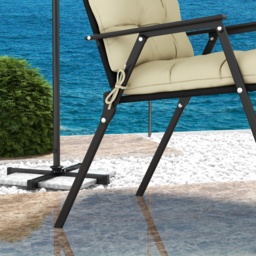Outsunny Cushion Refresh: Beige Seat & Backrest Set for Patio Chair Comfort - Aosom UK - thumbnail 6