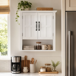 HOMCOM Bathroom Wall Cabinet, Medicine Cabinet, Kitchen Cupboard with 2 Doors and Adjustable Shelf, White - thumbnail 7