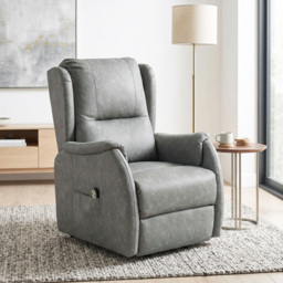 HOMCOM Power Lift Recliner Chair, Dual Motor Electric Lift Chair for Elderly with Remote Control, Grey - thumbnail 8