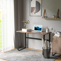 HOMCOM Writing Desk Workstation Center Laptop Table Industrial Design Furniture for Home Office Study Use - Aosom UK - thumbnail 6