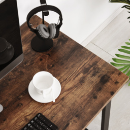 HOMCOM Writing Desk Workstation Center Laptop Table Industrial Design Furniture for Home Office Study Use - Aosom UK - thumbnail 7