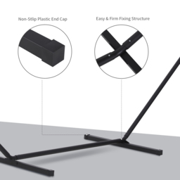Outsunny 3.6m Extra-long Universal Hammock Stand Metal Frame Garden Camping Picnic Outdoor Patio Replacement – Stand Only - thumbnail 6