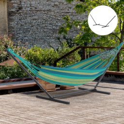 Outsunny 3.6m Extra-long Universal Hammock Stand Metal Frame Garden Camping Picnic Outdoor Patio Replacement – Stand Only - thumbnail 8