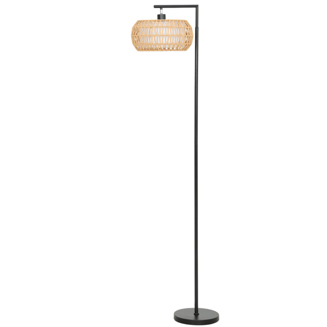 HOMCOM Boho Dimmable Floor Lamp - Black - image 1