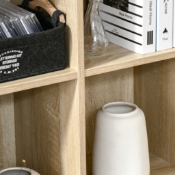 HOMCOM Six-Cube Bookcase - Oak Wood Effect - Aosom UK - thumbnail 7
