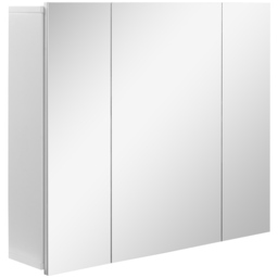 kleankin Wall Mounted Mirror Cabinet - White - thumbnail 1